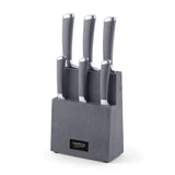 Beton 7 Piece Textured Block With Knives