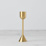 Light Gold Tall Taper Candle Holder